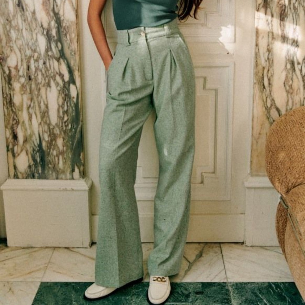 Sezane High-Waisted Theophile Pants